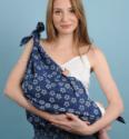 Breastfeeding Butterfly in Denim Cheery Blossom