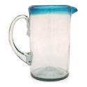 Aqua Glass Pitcher