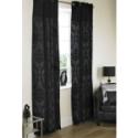 Buckingham Eyelet Curtains Lined Black 