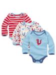 Body suit 3pk - 3-6 mths