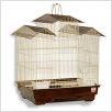 Blue Ribbon Pet Three Peak Roof Bird Cage in River