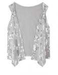 Sequin Cinched Vest