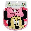 Pink Disney Minnie Mouse Face Baby Bib