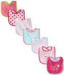 Luvable Friends 7 Piece Drooler Bibs with Waterpro