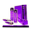 Nintendo Wii Skin - NEW - PURPLE CHROME MIRROR sys