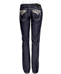 Miss Me Metallic Stitch Skinny Stretch Jean