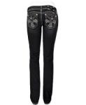 Miss Me Rhinestone Cross Skinny Stretch Jean