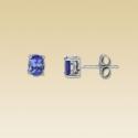 14K White Gold Tanzanite Earrings