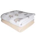 Fleece Cot/Cotbed Blanket x 2 Pack