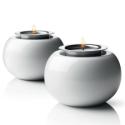 Lighthouse White Ball Tealight Holders