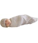 merino kids cocooi newborn wrap and hat