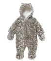 Unisex Fluffy Leopard Snowsuit