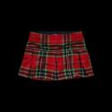 LA MESA plaid skirt red and green