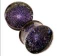 Glass Galaxy Plugs