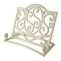 Cream Cast Iron Cookbook Stand