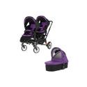 OBaby Zoom Tandem Pushchair - Black Purple