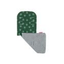 Maclaren Reversible Seat Liner - Starburst - Racing Green/Silver