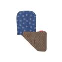 Maclaren Reversible Seat Liner - Starburst - Crown Blue / Deep Taupe