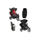 Phil & Teds Explorer- New Improved Sport Buggy - Black/Charcoal Including Pack 19