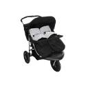 Baby Weavers Baby 2 Twin Pushchair - Lava Black