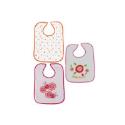 Nursery Time Girls Pop-Over Bibs