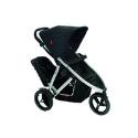 Phil & Teds Vibe Inline Pushchair & Double Kit Blk/Blk