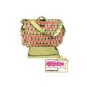 Momymoo Lulu Baby Changing Bag Green Swirls