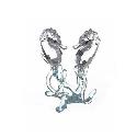 Swarovski Silver Crystal - Sea Horses