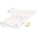 John Lewis Whale Bath Gift Set, Pearl and Aqua