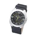 Diesel Men's Black Leather Strap Watch