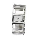 Morgan Ladies' Silver Dial Semi-bangle Watch