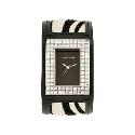 Karen Millen Ladies' Stone Set Zebra Strap Watch