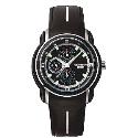 Police Pulse Men's Black Chronograph Strap Watch