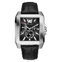 Guess Structure Men's Rectangular Dial Black Strap Watch