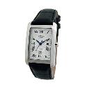 Rotary Classic Ladies' Rectangular Dial Black Strap Watch