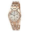 Pulsar Ladies' Stone Set Rose Gold-Plated Bracelet Watch