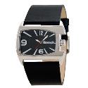 Bench Men's Black Dial Black Leather Strap Watch