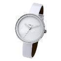 Oasis Ladies' White Embossed Dial Watch