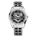 Marc Ecko Men's Stone Set Crest Dial Bracelet Watch