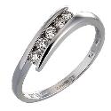 9ct White Gold Quarter Carat Diamond Eternity Ring