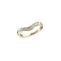 18ct Gold 1/5 Carat Diamond Wishbone Ring