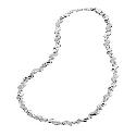 9ct White Gold Twist Necklace