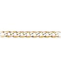 9ct Gold 8.5"" Solid Curb Bracelet