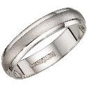 Bride's 18ct White Gold 4mm Plain Wedding Band