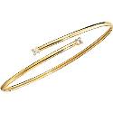 9ct Gold Cubic Zirconia Bangle