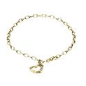 9ct Gold Heart Charm Bracelet