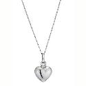 9ct White Gold Heart Pendant