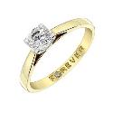 18ct Gold 0.38 Carat Forever Diamonds Ring