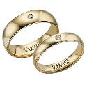 18ct Gold Bride and Groom Wedding Set