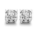 9ct White Gold 1 / 4 Carat Diamond Stud Earrings